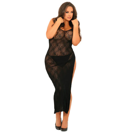 Rene Rofe Take The Heat Lace Gown