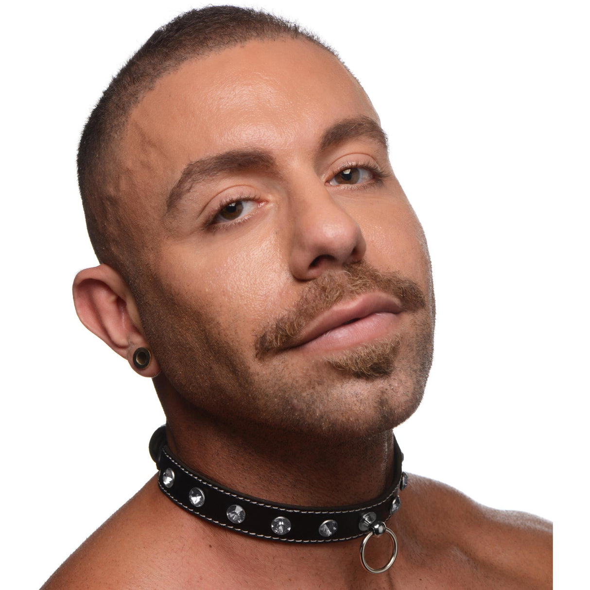 Rhinestone Choker with O-Ring