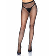Rhinestone Fishnet Crotchless Tights