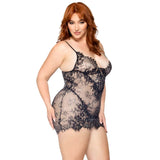 Rhinestone Lace Dress and G-String