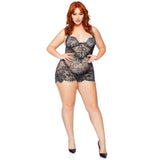 Rhinestone Lace Dress and G-String