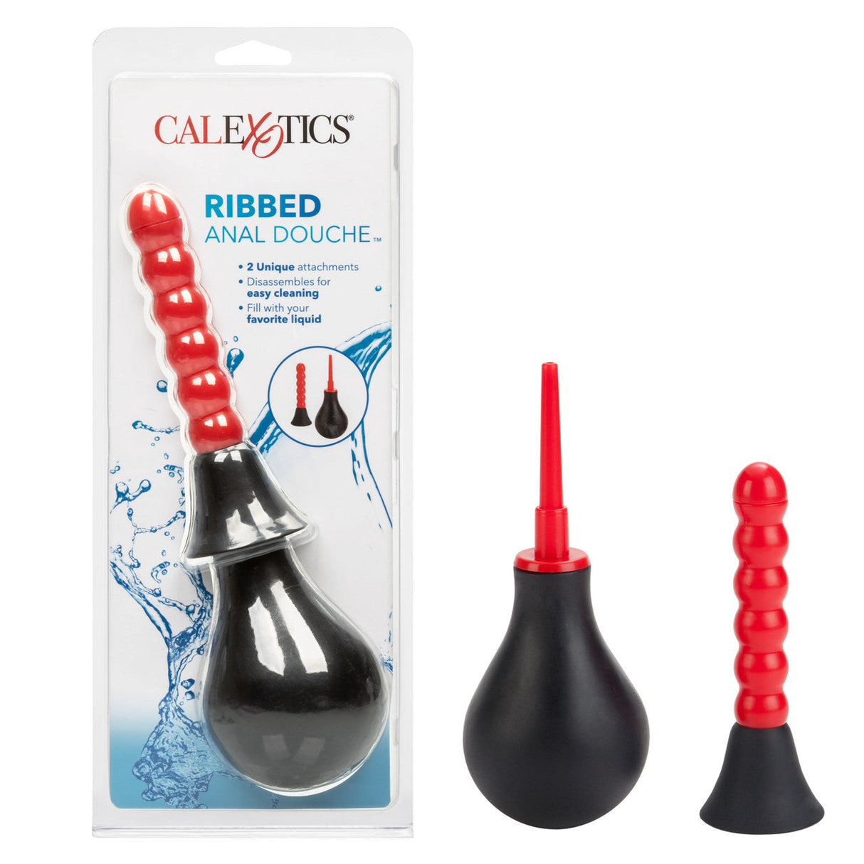 Ribbed Anal Douche with Attachments