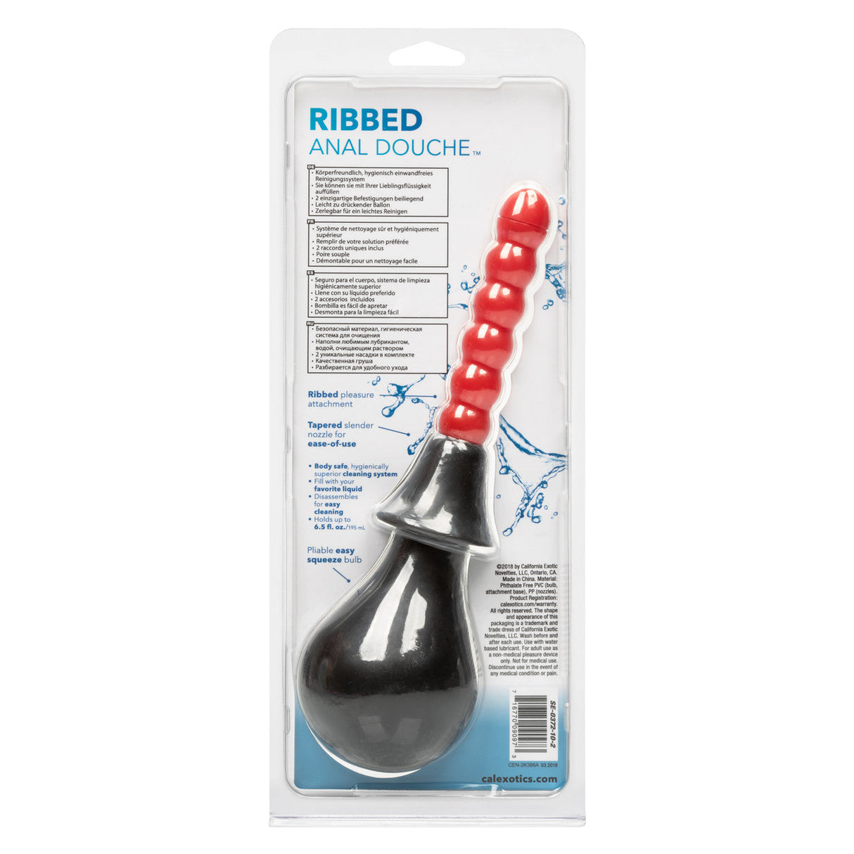 Ribbed Anal Douche with Attachments