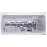 Ripple Large 8 inch Anal Beads Silver Dildo