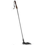 Rouge Leather Riding Crop with Wooden Handle