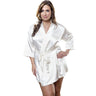 Satin 3/4 Sleeve Robe with Matching Sash
