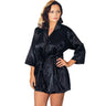 Satin 3/4 Sleeve Robe with Matching Sash