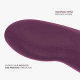 Share Vibe Pro Vibrating Double Dildo - Burgundy