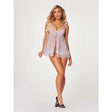 Sheer Mesh & Lace Demi Cup Babydoll & Thong
