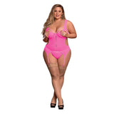 Sheer Mesh Merry Widow & Crotchless G-String