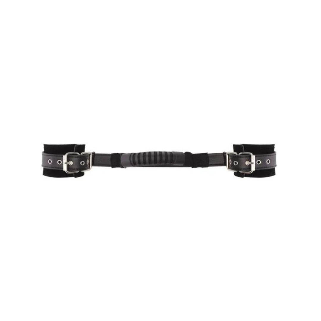 Shots Ouch Adjustable Leather Handcuffs
