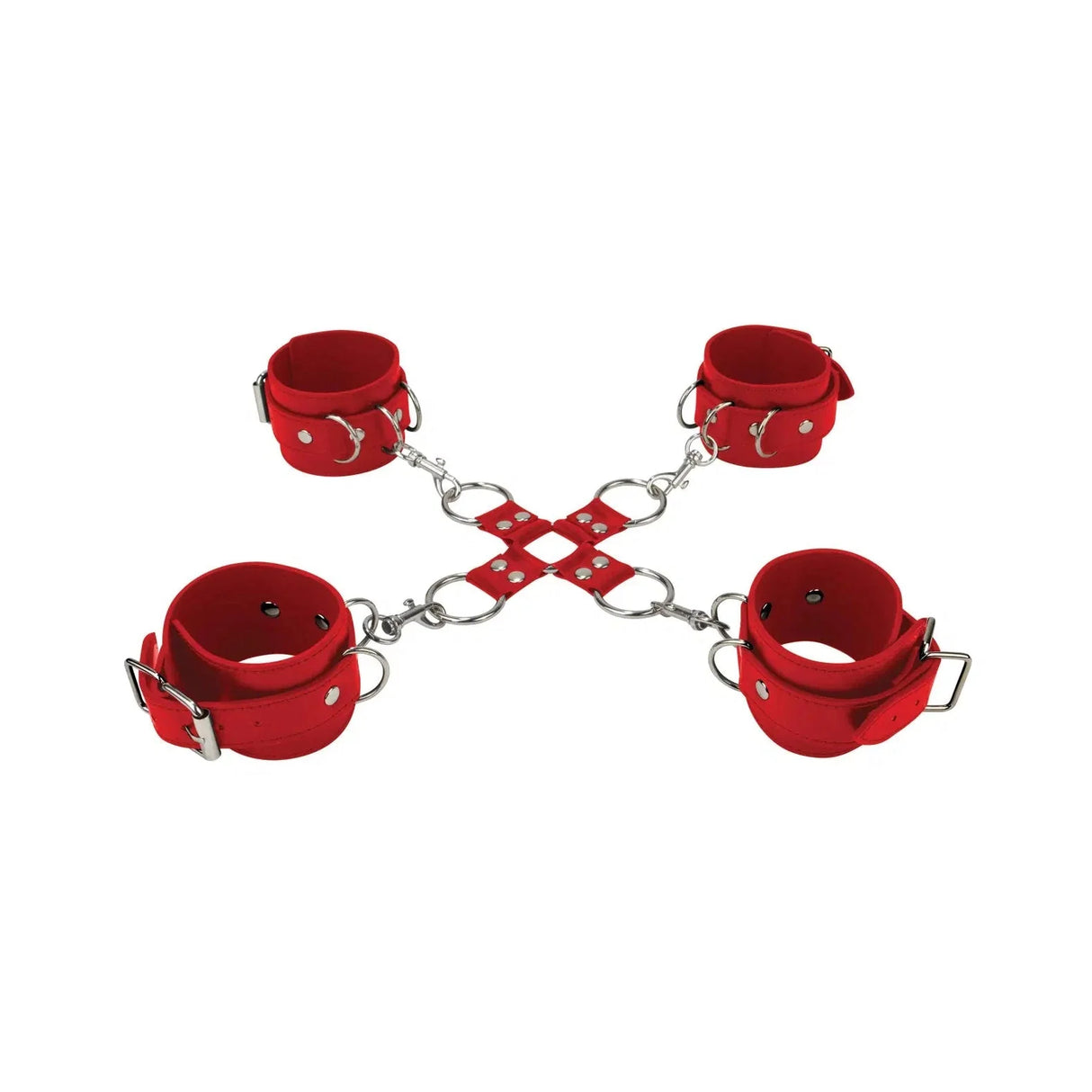 Shots Ouch Leather Hand and Leg Cuffs