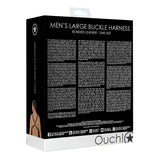 Shots Ouch Men's Large Buckle Harness
