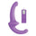Shots Ouch Vibrating Silicone Strapless Strap-on