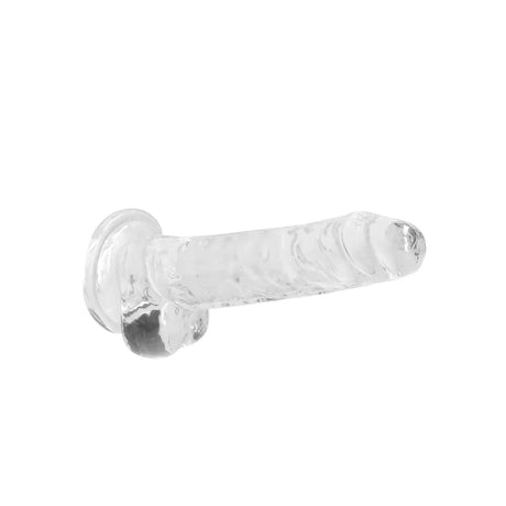 Shots Realrock Realistic Crystal Clear Dildo with Balls