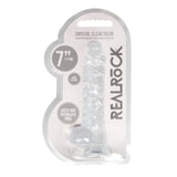 Shots Realrock Realistic Crystal Clear Dildo with Balls