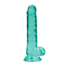 Shots Realrock Realistic Crystal Clear Dildo with Balls