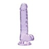 Shots Realrock Realistic Crystal Clear Dildo with Balls