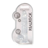 Shots Realrock Realistic Crystal Clear Dildo with Balls