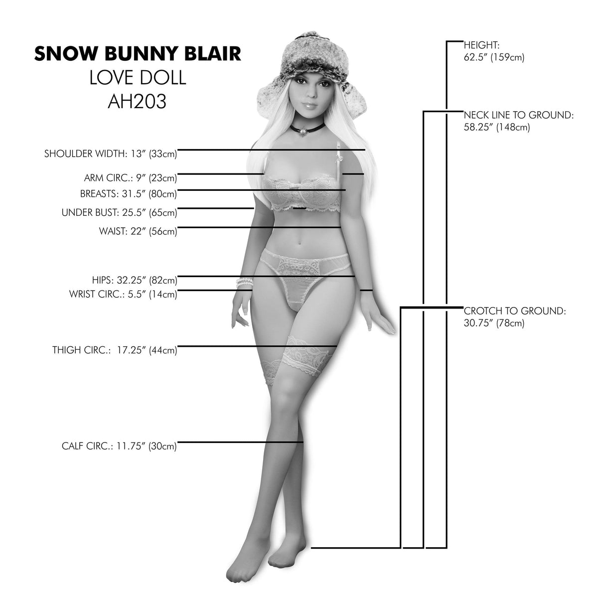 Snow Bunny Blair Love Doll