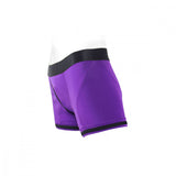 SpareParts Tomboii Purple & Black Boxer Briefs Harness - Plus Size