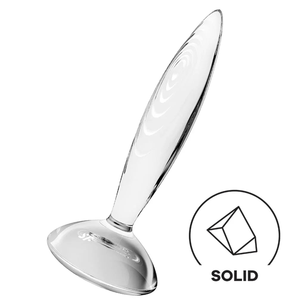 Sparkling Crystal Clear Glass Dildo