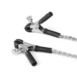 Spartacus Adjustable Micro Plier Nipple Clamps with Link Chain