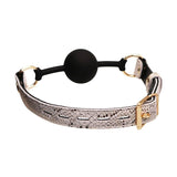 Spartacus Silicone Gag with Leather Lining