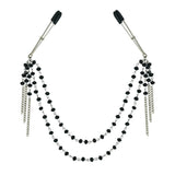 Sportsheets Midnight Black Jeweled Nipple Clips