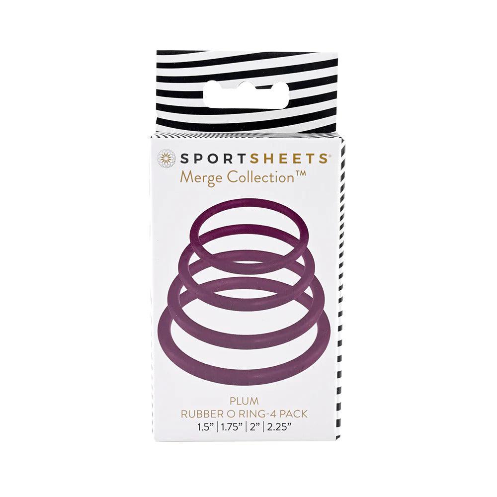 Sportsheets Rubber Harness O Ring - 4 Pack