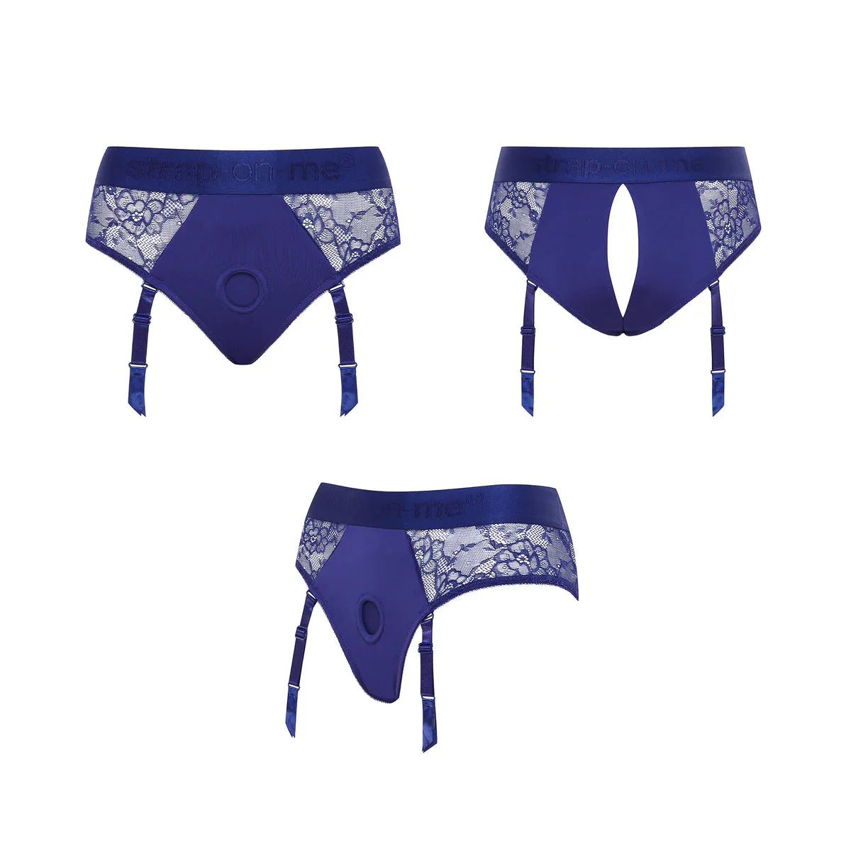 Strap-On-Me Diva Lingerie Harness - Night Blue