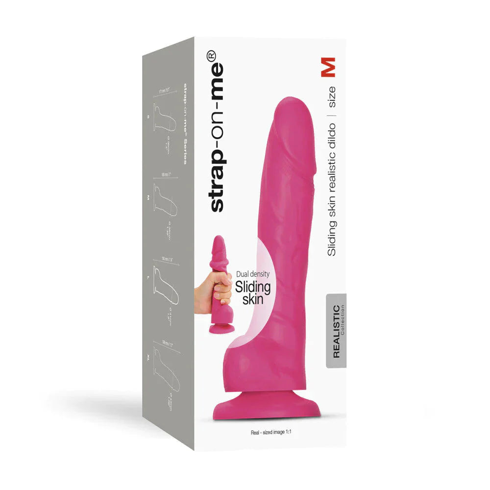 Strap-On-Me Dual Density Sliding Skin Realistic Dildo