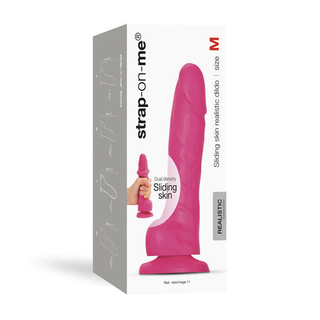 Strap-On-Me Dual Density Sliding Skin Realistic Dildo