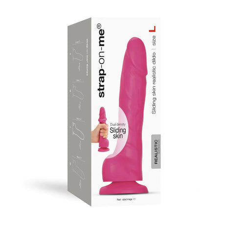 Strap-On-Me Dual Density Sliding Skin Realistic Dildo