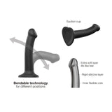Strap-On-Me Large Silicone Bendable Dildo
