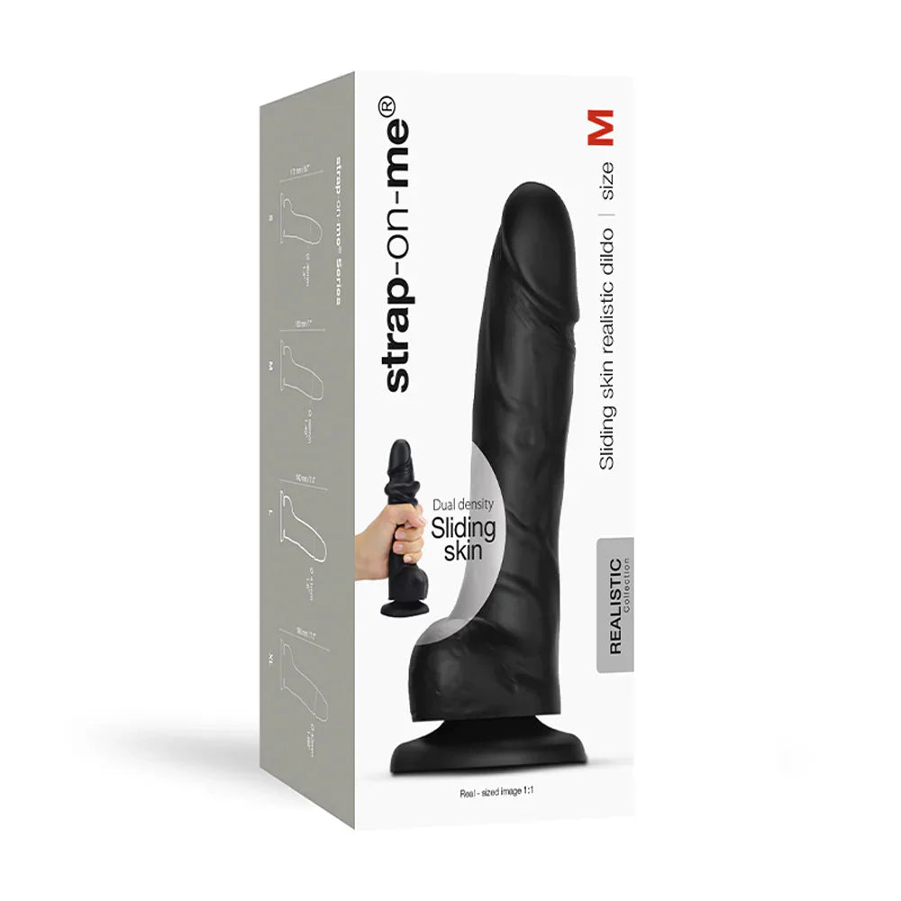 Strap-On-Me Sliding Skin Realistic Dildo - M