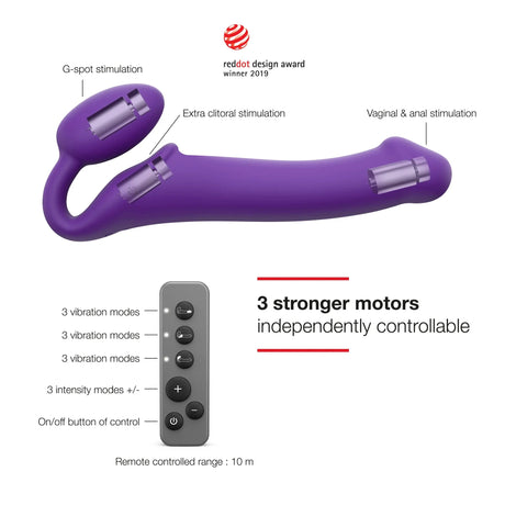 Strap-On-Me Vibrating Bendable Strapless Strap On - M