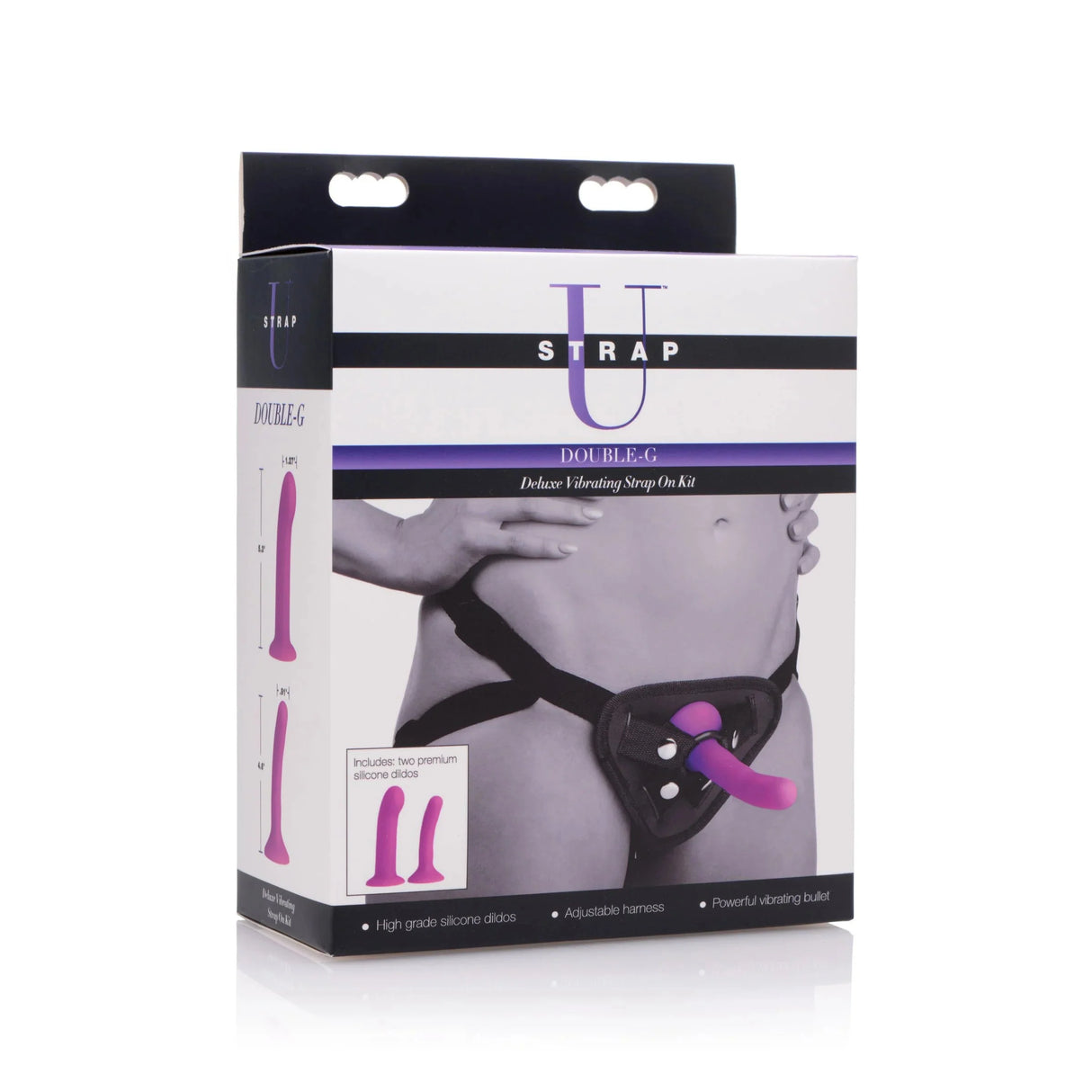 Strap U Double Vibrating Strap On Kit