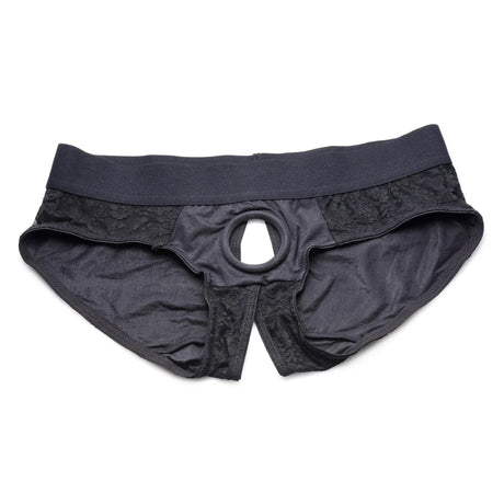 Strap U Lace Crotchless Panty Harness