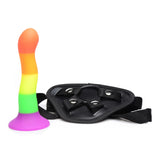 Strap U Proud Silicone Dildo with Harness