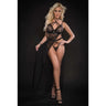 Strappy Halter Laced Night Gown