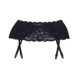 Stretch Lace Garter Belt with Adjustable Garters