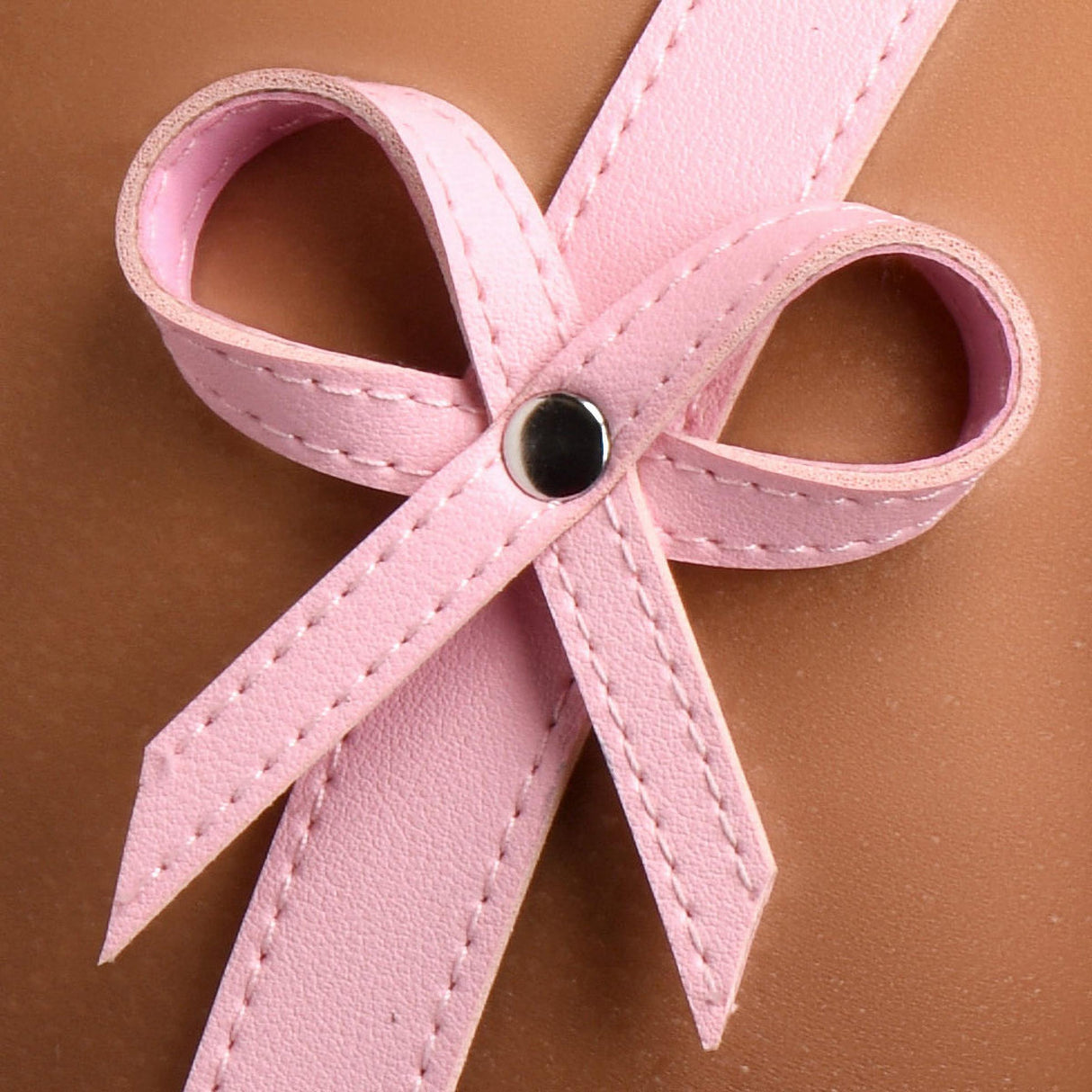 Strict Bondage Thigh Harness with Bows - Pink