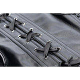 Strict Lace-up Corset And Thong