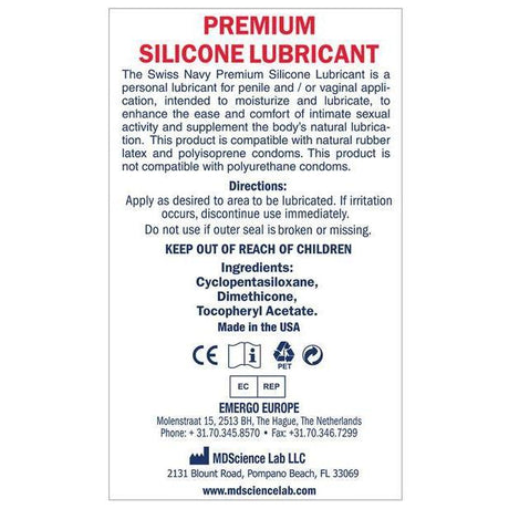 Swiss Navy Lube Silicone