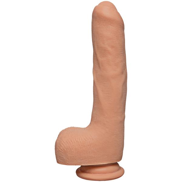 The D Uncut 9 Inch ULTRASKYN Dildo with Balls