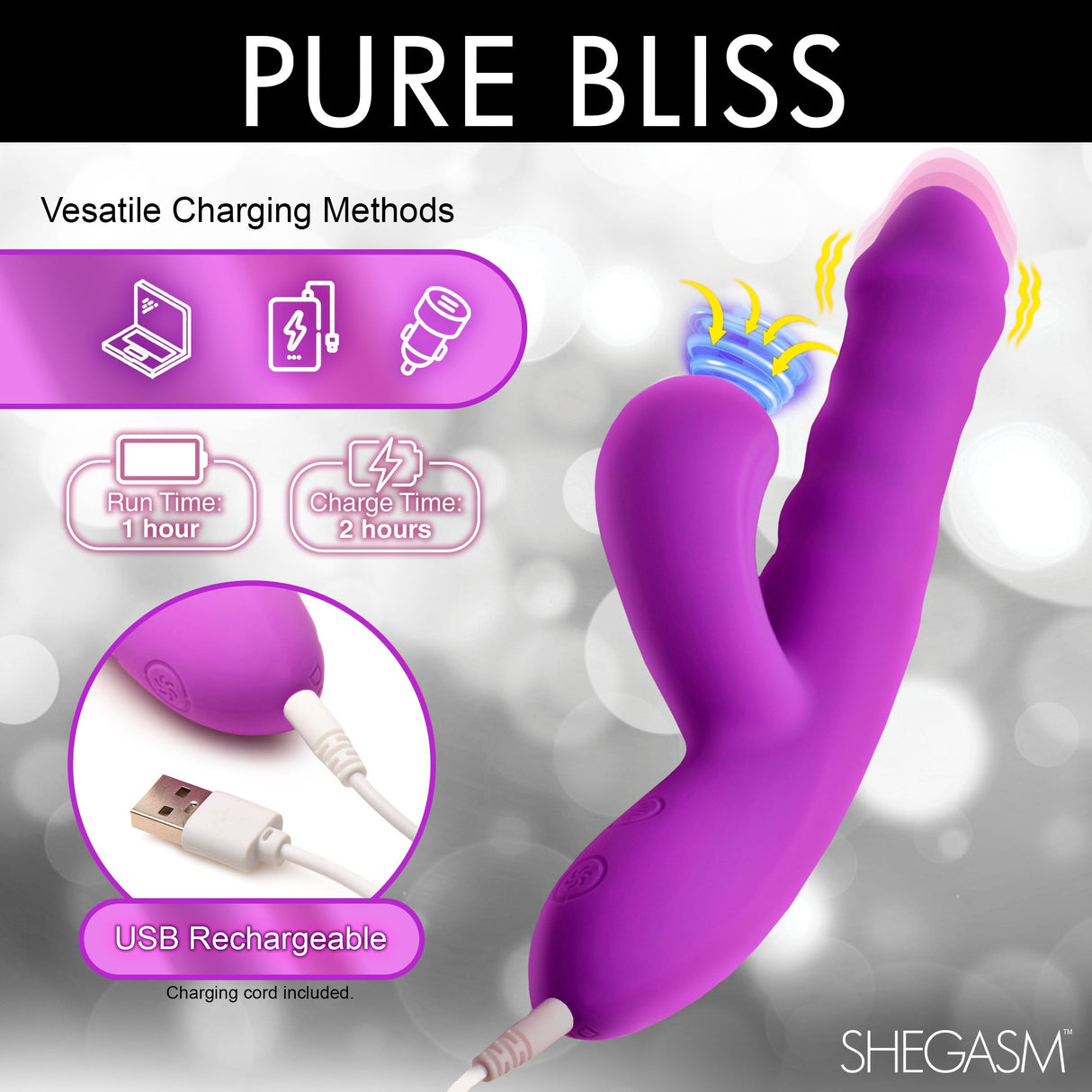 Thrust Wave Thrusting and Sucking Rabbit Vibrator