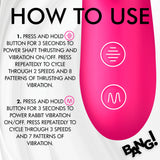 Thrusting and Vibrating Rabbit Vibrator