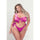 Two Piece Satin Bra and Thong Set - Queen