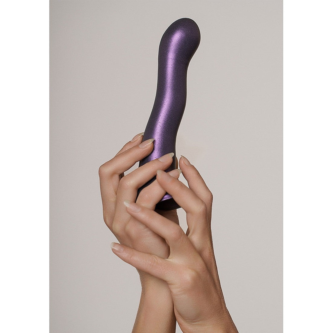 Ultra Soft Silicone 7 Inch Curvy G-Spot Dildo - Purple